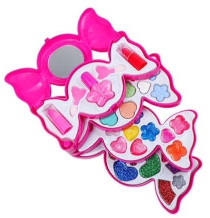 Toyvian 1satz Junge Mädchen Schminkset Für Mädchen Waschbares Cosplay Make-up Spielzeug Mit Bunten Accessoires Für Kreative Rollenspiele Und Geburtstagsfeiern Für Kleine Prinzessinnen