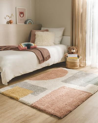 benuta Lytte Kinderteppich Gobi - Multicolor 120x170 cm - Kunstfaser - Rechteckig & im Style: Geometrisch, Hygge & Cozy, Scandi Living - Pflegeleicht für Kinderzimmer, Wohnzimmer, Schlafzimmer