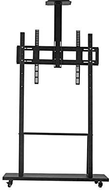 Rolling TV Stand Mobile TV Cart, 360oOf Swivel Wire Management for 50-100 Inch LED LCD Plasma Flat Panels Furniture Flat Panel TV Stand and Entertainment Console