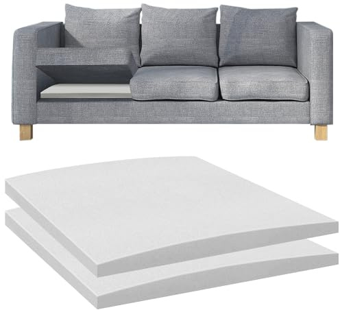 Duscdesp Sofa-Stützbretter, Sofabett, 50 x 50 cm, Sofa-Schoner, Reparaturkissen für Ecksofa, Sofa, Bett, Couch, Sofa (Weiß und 2 Stück)
