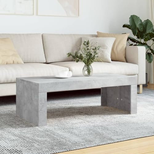 Lalfkkii Table basse Salon Moderne Café Table 102x50x36 cm Couch Table basse Salon Design Moderne Minimaliste Gris Ciment
