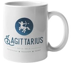 MUGGZ Tazza con segno zodiacale dell'oroscopo - Sagittario (22 novembre - 21 dicembre)