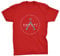 Klassisches Stargate Earth Symbol Home T-Shirt, rot, M