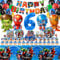 Party Decorations Set - 102 PCS Birthday Balloons, Plates, Napkins, Cups, Cake Toppers, Tablecloth for 10-20 People