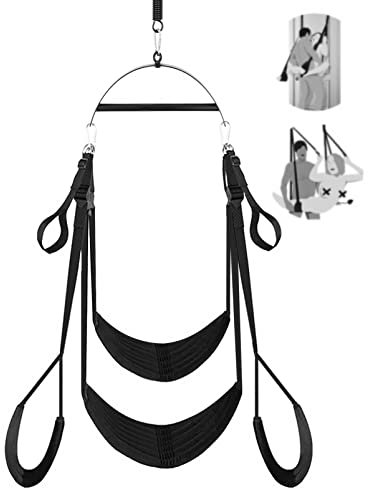 Love Swing Sex Swing Sexy Restraints Comfortable Sex Swing BDSM Adult Pair Hanging Erotic Toy with Adjustable Straps Maximum Load 299 kg