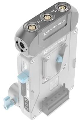 KONDOR BLUE | Pro Power Expansion Module | Add 2X 2-pin 12V & Single 3-pin 24V Pro Power to Your Pro Battery Plate Plus Additinal mounting Options | Space Gray