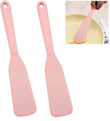 2 Stück Raclette Schieber, Raclette Schaber Pfannenwender Küchenwerkzeuge Hitzebeständig Spatel Pfannenwender Klein für Antihaft-Kochgeschirr Gourmetteller Bratpfanne Käsespachtel