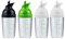 Lbvzxkad 4 Pack Salad Dressing Shaker, 7 Oz Dressing Mixer Shaker Bottles, Black & White & Green