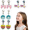 JEYORZY 4 Paar Klipp Ohrringe Kinder Mädchen, Ohrclips Mädchen,Clips Ohrringe, Ohrklipser Kinder, Clip Ohrringe Mädchen, Ohrklipser Kinder, Prinzessin-Ohrring Set