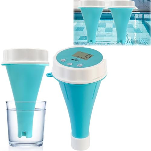 Digitales Schwimmbad-Wasserprüfgerät, Digitaler 6in1-Wassertester mit Bluetooth, Wassertester für Pools, APP-Verbindung, Professionelle Messung Von PH, EC Und Temperatur, Wasserqualitätsdetektor
