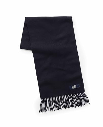 THE SAVILE ROW COMPANY LONDON Men's 100% Wool Scarf, Black