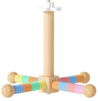 Perchoir Rotatif pour Oiseaux - Branche en Bois - Taille Robuste avec extrémité Lisse - Matériau sûr et Non Toxique - Accessoire d'escalade et de Jeu - Parfait pour perruches, calopsittes et