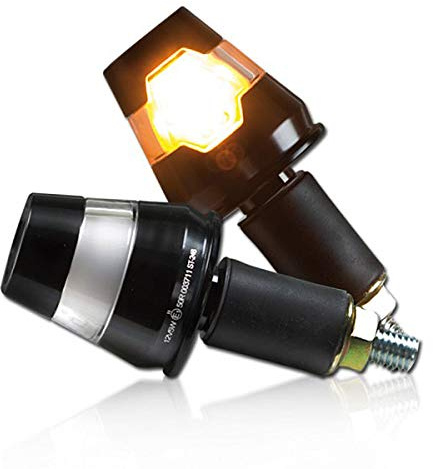 LED Lenkerendenblinker Conic, Schwarz, E-geprüft, 1 Paar