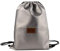 C-BAGS SACCO ÖKO-Leder Beutel Sportbeutel Turnbeutel Beuteltasche Rucksack (3.10 Silver)