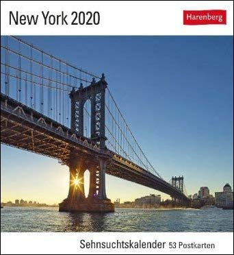 Sehnsuchtskalender New York - Kalender 2020 - Harenberg-Verlag - Postkartenkalender mit 53 heraustrennbaren Postkarten - 16 cm x 17,5 cm