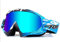 Hava Kolari Motorradbrille, Ski, Motocross Langlauf Mountainbike Outdoor-Aktivitäten Schutzbrille Maske UV-Schutz Wind und Sand (Blau)