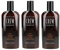 3er American Crew Classic 3 in 1 Shampoo Conditioner Body Wash 450 ml
