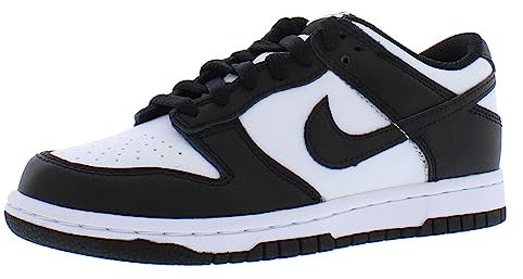 Nike Dunk Low (GS) Basket, White Black White, 35.5 EU