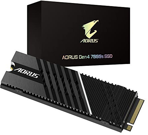 GIGABYTE AORUS 1TB Gen4 7000s M.2 1000 Go PCI Express 4.0 3D TLC NAND NVMe Black Disque SSD
