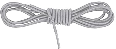 BERGAL - Gummischnürsenkel - Schnürsenkel - Elastische Schnürsenkel (Hellgrau, 120cm)