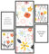 Papierschmiede® Bilder Kinderzimmer Kids Mood Poster Set Blumenwiese, Kinderzimmer Bilder Babyzimmer Deko, 2x DIN A4 und 4x DIN A5, Blüten Bunt Glück - Kinderposter ohne Rahmen