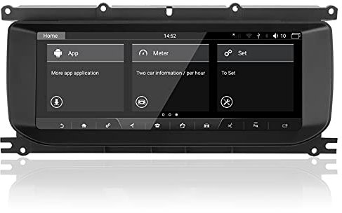 MOOKAKA Android 10.0 Autoradio 1 DIN GPS-Navigation für Land Rover Evoque L538 2011-2018 Autoradio Multimedia-Player Bluetooth IPS-Display mit Carplay, WLAN, DSP, HDMI, RDS (4+64G)