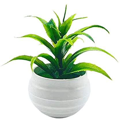 SANWOOD Mini-Bonsai-Kunstpflanzen, Blumen, künstliche Pflanze, verblasst nicht, voller Vitalität, Zierhaus, dekorative künstliche Pflanze für Zuhause, Grün