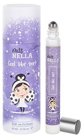 Miss Nella Cool Like Me- Sicher & frei von Giftstoffen Roll-On Parfüm für Kleinkinder, Kinder und Teenager, basierend auf einer natürlichen Formel…