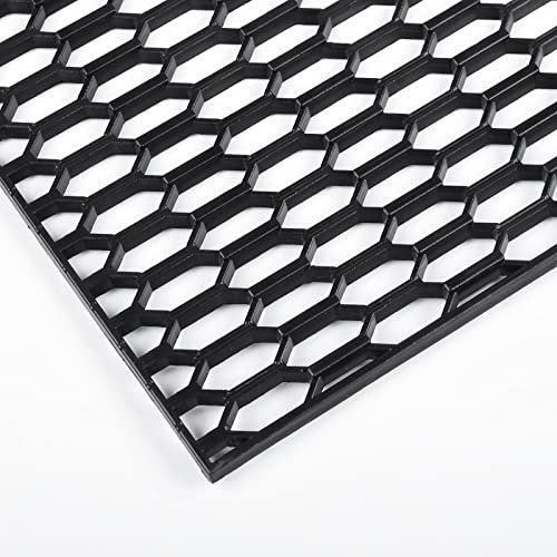 AggAuto 119,38x40,64cm Nero ABS plastica universale auto griglia maglia, Automotive griglia inserire paraurti a nido d'ape foro 10x25mm griglie esagonali