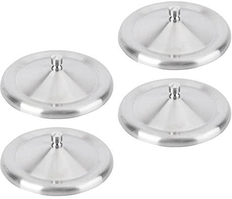 Glass Tumbler Lid Beverage Cup Lid 4pcs Stainless Steel Coffee Mug Cover Metal Cup Covers Tea Water Replacement Home Shop Use- 10CM Drinking Water Bottle