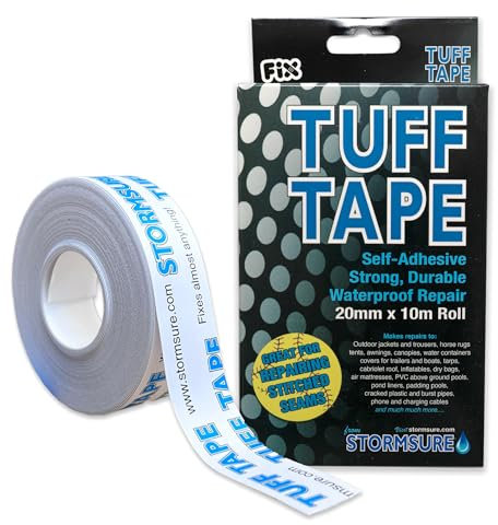 Tuff Tape Seam Sealing 10m x 20mm - Tent Seam Repair, Waterproof, Self-Adhesive, Durable