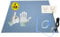 Minadax 60 x 50cm Antistatik ESD Computer Matte Tischmatte „Premiumqualität“ inkl. Manschette + 2,4m Verlängerung + ESD Handschuhe GR-L