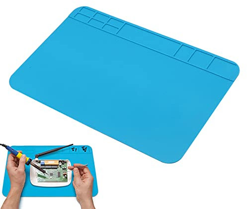 Lötmatte, Hitzebeständige Silikonmatte, Arbeitsmatte, Antistatische Reparatur Matte,Lötmatte Silikon,Antistatisch Silikon Reparatur Arbeitsmatte,für Soldering Repair Tool Welding Electronic Repair Mat