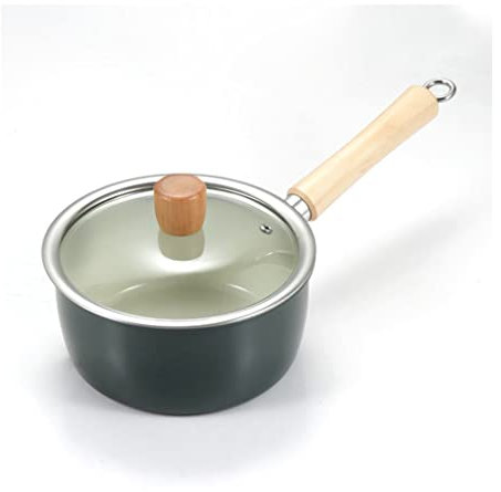 Pentola Antiaderente per Il Latte Pentola per Il Latte in Ferro bollito Pentola Antiaderente per Porridge Domestico (Bronzo)