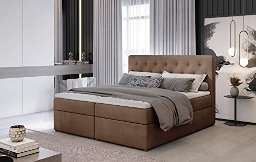 Best for Home Boxspringbett Loree Bonellfederkern inkl. Topper 140x200 Monolith 09