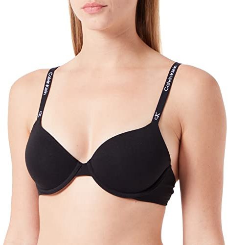 Calvin Klein Soutien-Gorge Corbeille Femme Lightly Lined Légèrement Doublé, Noir (Black), 80C (36C)