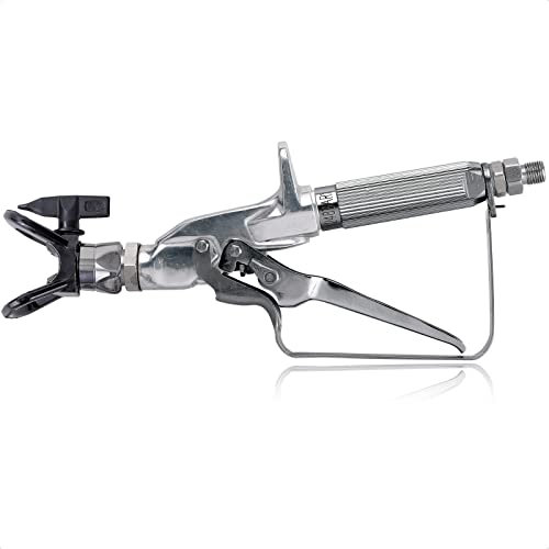 Werku WK501500, Pistola Pintar Airless In-Line, Calidad Profesional, Boquilla 517, Presión 250 Bar, Incluye Portaboquillas, Boquilla y Filtro