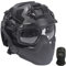 TRCTIC Taktischer Helm Set, Fast Helm mit Airsoft Maske, Noise-Cancelling-Kopfhörer, Paintball Brille und NVG Modell für Outdoor Jagd CS Militär Spiel