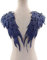 SERVEL 2 Teile/Satz Stickerei Engel Flügel Applikation Nähen Blume Kragen Patch Für Hochzeit Party Kleid Braut Kleid Kleidung DIY Handwerk