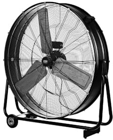 CFG EV102 Uragano 100 Ventilatore Industriale Carrellato, 3 Velocità, Diametro 10 cm, 500W, Metallo Nero