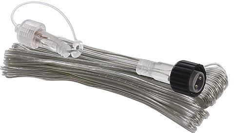 EMOS Connect System 10m Verlängerungskabel Standard, Erweiterungsteil B (ohne Lichterkette und Adapter), Zusatzkabel für Lichterketten, IP44 für Innen und Außen, einfache Installation, transparent