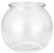 Goldfish Bowl Plastic Fish Bowls Clear Small Fish Tank Transparent Aquarium Round Fish Tank Hydroponic Planter Container Fish Keeper for Home Office Table Decor (12.5cm)