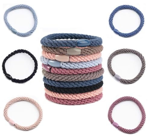 LIANRISES 18 Stück Haargummi Zopfgummis Mädchen Haargummi Damen Haargummis