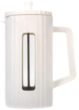 Yopeissn Cafetera de prensa francesa de 600 ml, vidrio de borosilicato alto, cafetera, espumador de espuma de leche, máquina de té , color