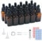Glass Dropper Bottles 10ml,18 Pack Amber Glass Bottle with Dropper Pipettes for Essential Oils DIY Beauty Massage Perfumery Aromatherapy Laboratory (10ml)