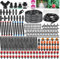 NINGESHOP Garten BewässerungsSystem, 344 Pcs Garten Bewässerung Kit, Wassersparendes Bewässerungssystem, 50 M + 20 M Tropfbewässerungszubehör, Micro-Drip-System Tropfbewässerung Set für Gewächshaus