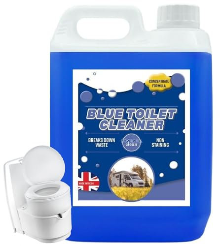 Blue Toilet Rinse Disinfectant For Caravans, Motorhome & Portable Toilets 2.5L Bottles (2)