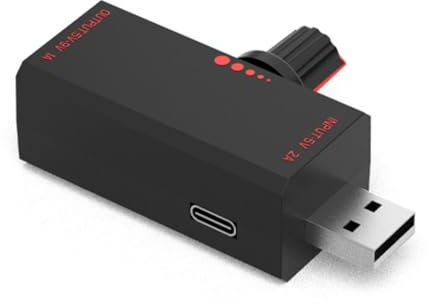 Vdaxvme Regulador de ventilador USB eficiente controlador de velocidad continuo para oficina y hogar, control de ventilador USB para portátiles de escritorio