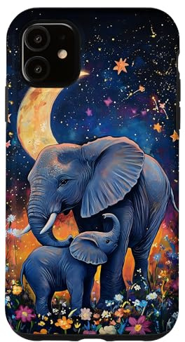 Elephant Moonlit Safari Case for iPhone 11