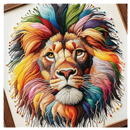 WOODEN.CITY 150 Teile Holzpuzzle - Weicher König der Löwen mit 15 Teilen in Tierform, 39,4 x 26,7 cm, entworfen und hergestellt in der EU